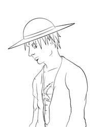 Luffy Line Art