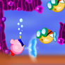 Kirby underwater