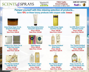 E-Mail Advertisement for 12 products