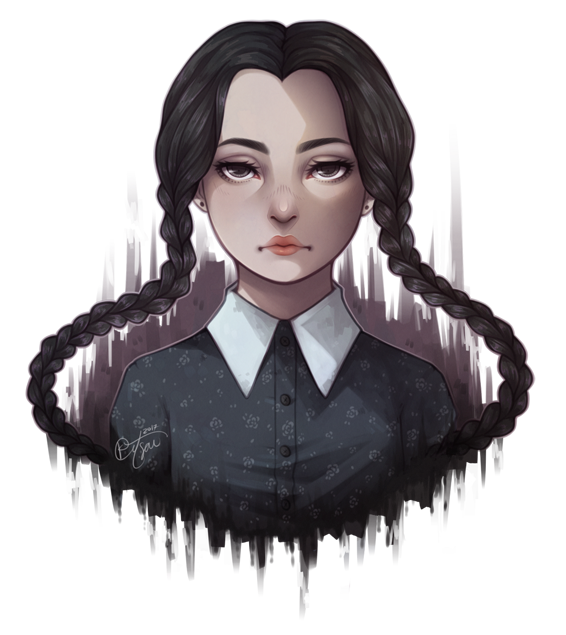 [Commission] Wednesday Addams by Kitsai on DeviantArt