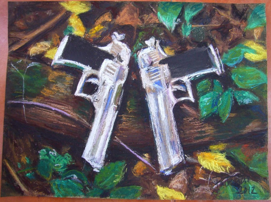 Tomb Raider pistols.