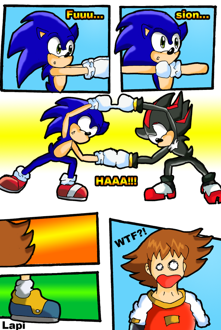 Fusion Sonic And Shadow By Glapi On Deviantart Of Sonic Shadow Fusion. 
