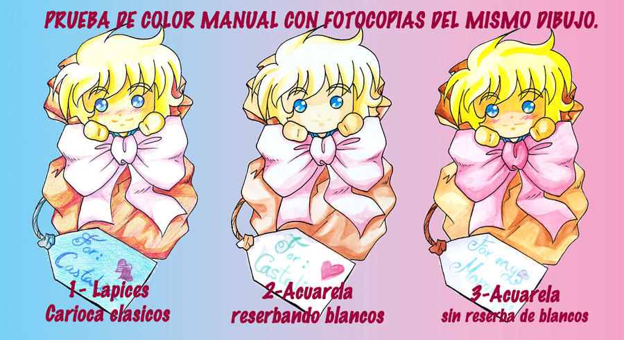 Pruebas de color manual