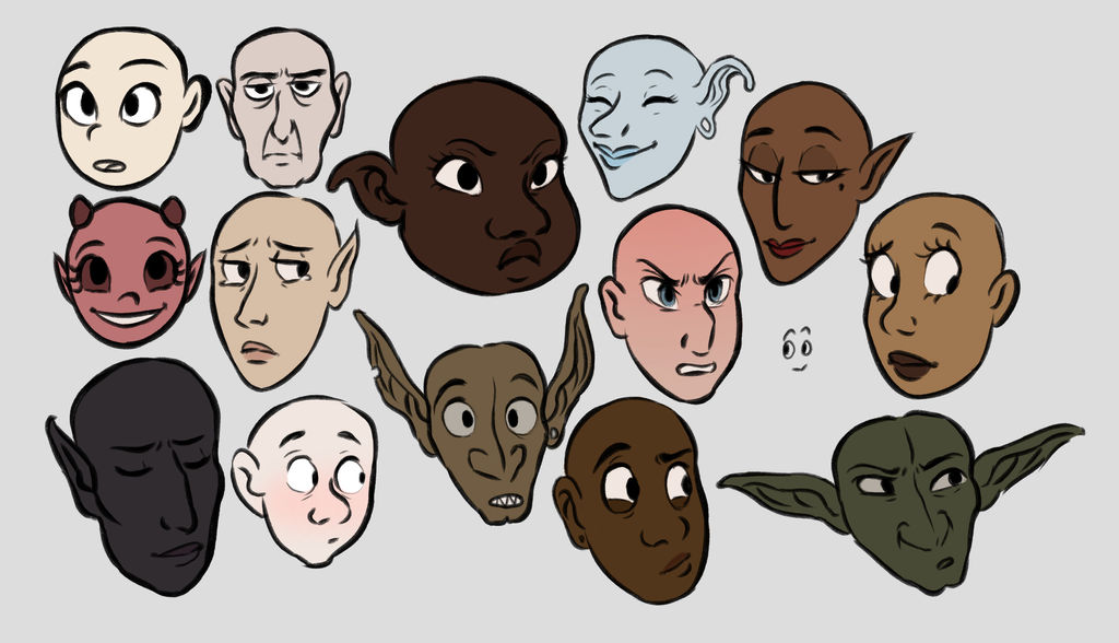 Practical Face Practice Faces by NervousNiki on DeviantArt