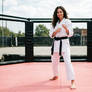 Celebrity Karate - Minnie Driver