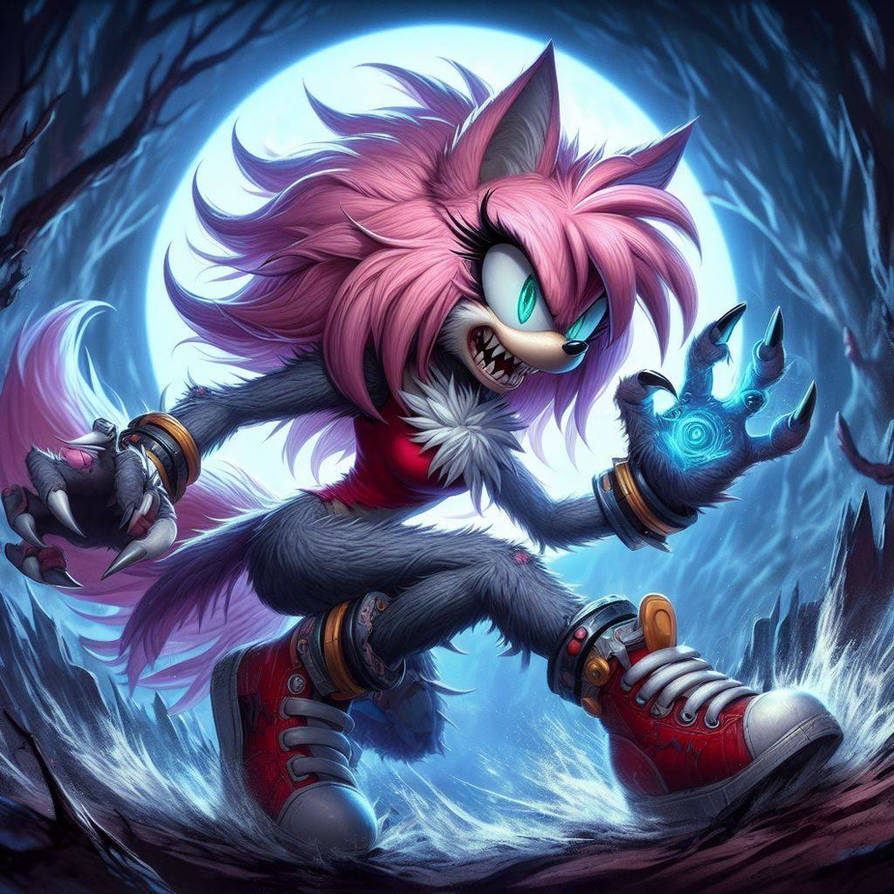 Werewolf Amy rose by Superstar208 on DeviantArt