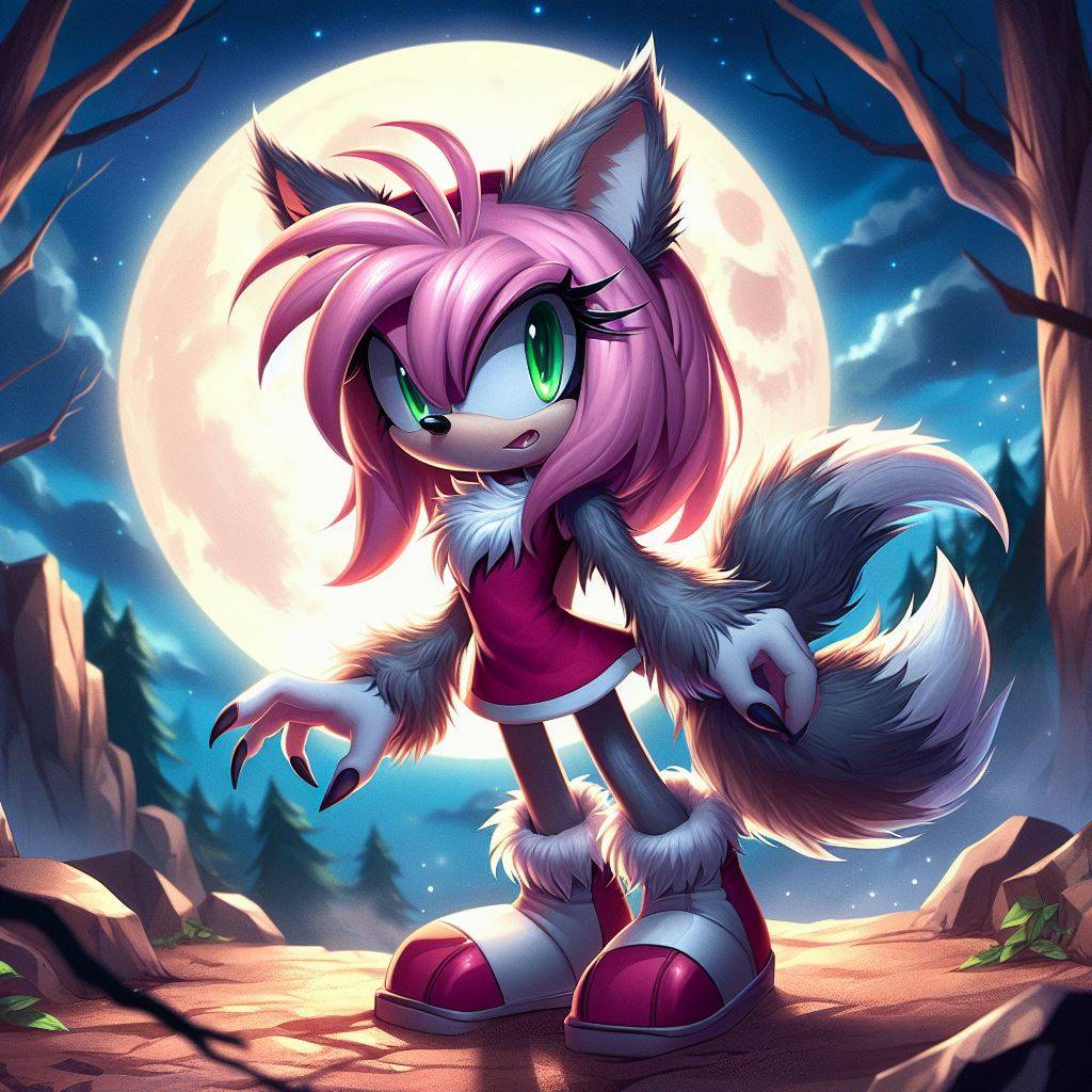 Werewolf Amy rose by Superstar208 on DeviantArt