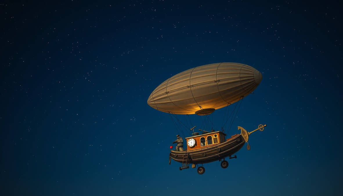 Atompunk Zeppelin Steampunk Style Zeppelin Wallpaper B by tiny44861 on DeviantArt