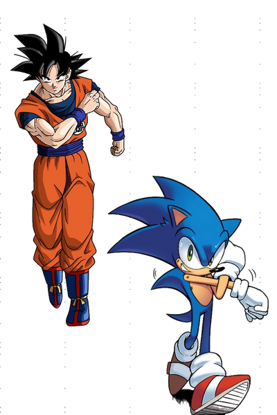 Sonic And Goku render by Darthwilliusx on DeviantArt