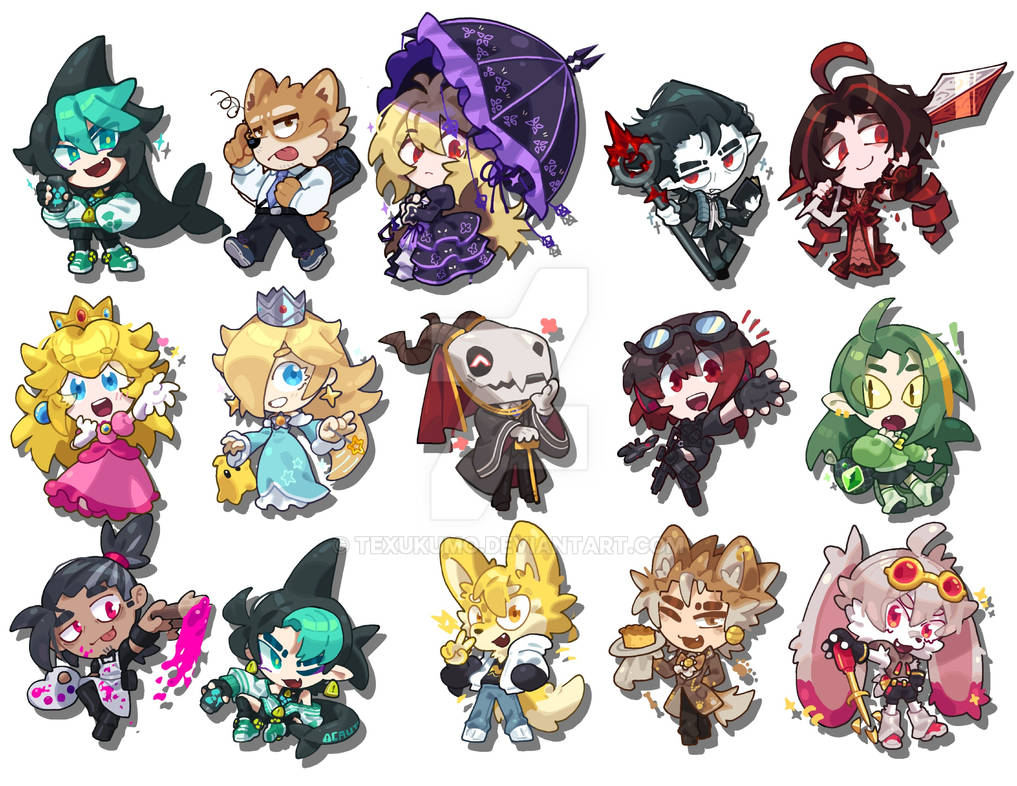 Mini chibis by Texukumo on DeviantArt