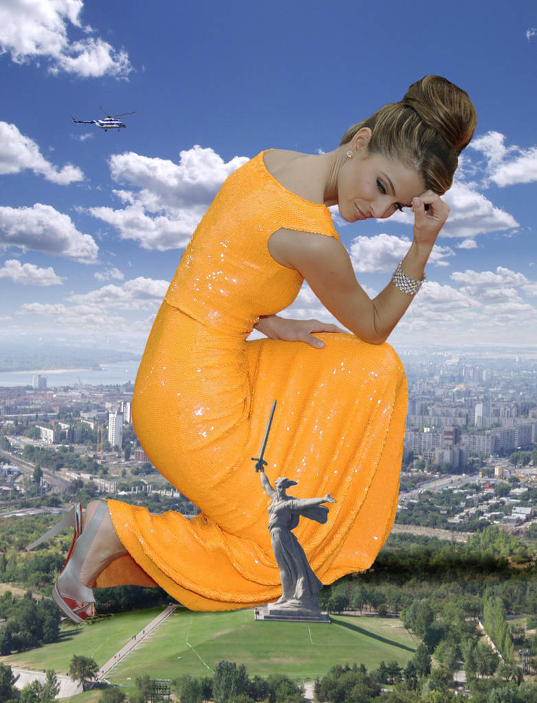 Mega giantess woman by Cowboyman11 on DeviantArt