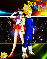 Vegeta SSJ And Sailor Mars