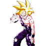 SSJ Gohan's injury - Render