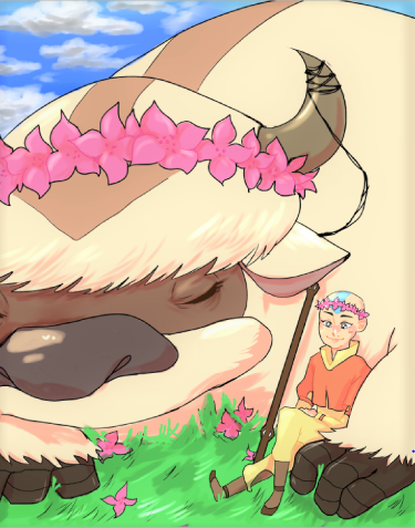 pix Appa Avatar Fan Art aang appa avatar fanart by fwaaozn on
