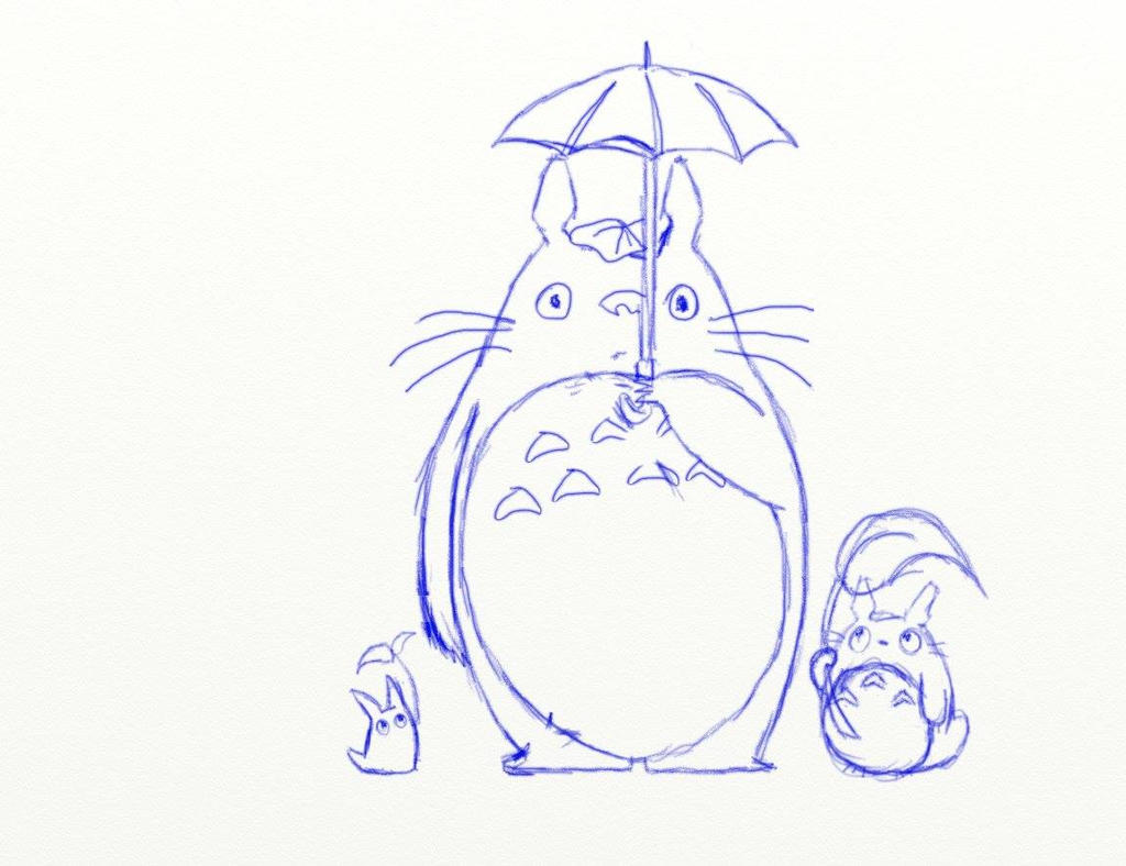 Totoro Rough Tattoo Sketch By Artmagique On Deviantart