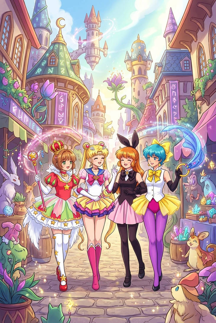 Magic Girl Map Magical World of Ancient Magical Girls by AmandaMorganAura on DeviantArt