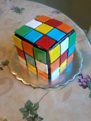Rubik Cube Cake