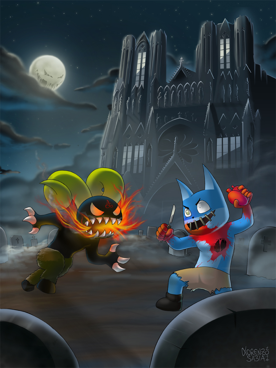 Brimstone VS Heartbreaker Cat Commission