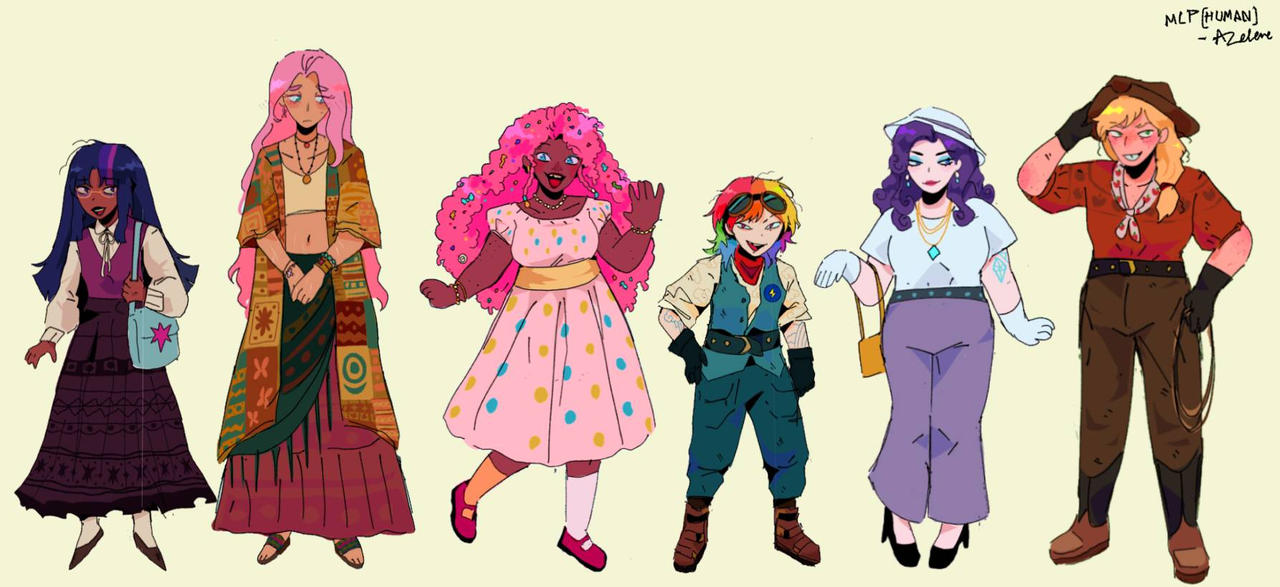 Mlp Blue Raspberry Human Deviantart MLP Human designs by A-Zelene on DeviantArt