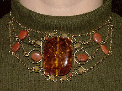 Gold Bib Necklace