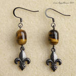 Fleur De Lis Earrings by Cillana