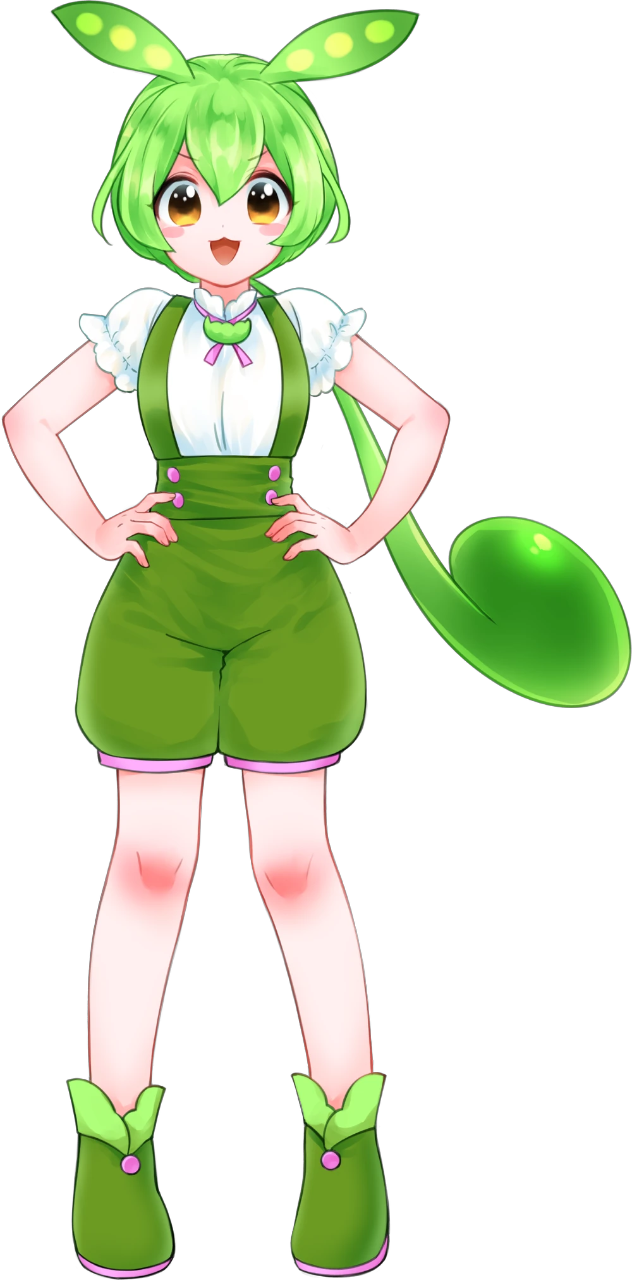 Zundamon (PNG) by quillanlockard on DeviantArt
