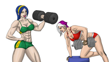 Beatrice and Desdemona at Gym