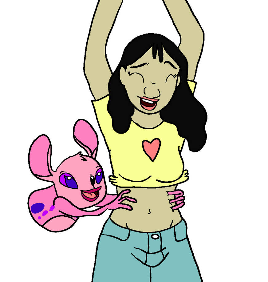 Tickle tummy Tickles Nani by ArellArtChannel on DeviantArt