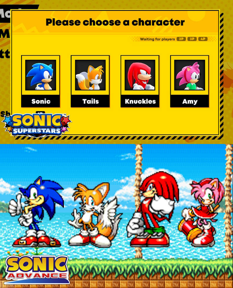 Sonic Fan Roster Sonic Advance and SuperStars Roster by ArellArtChannel on DeviantArt