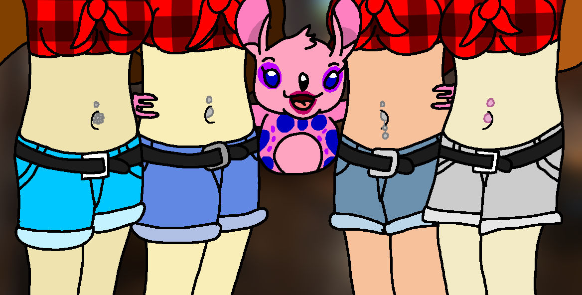 Tickle Tummy and the Belly Buttons by ArellArtChannel on DeviantArt