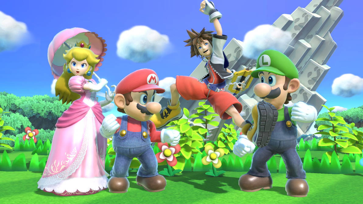 Sora and the Mario Crew by ArellArtChannel on DeviantArt