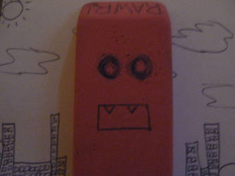 RAWR -eraser monster-