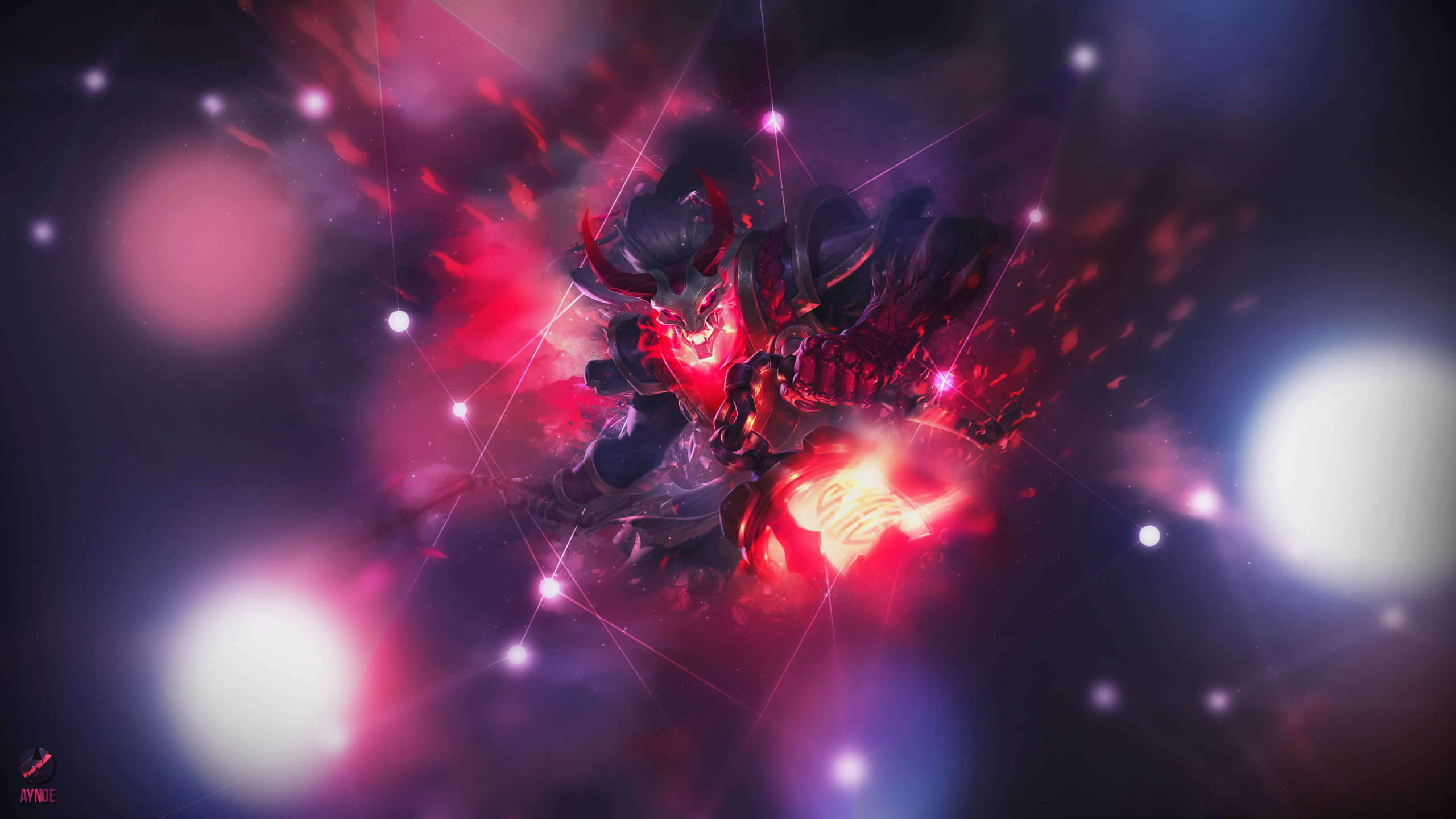 Thresh Blood Moon League Of Legends Wallpaper By Aynoe On