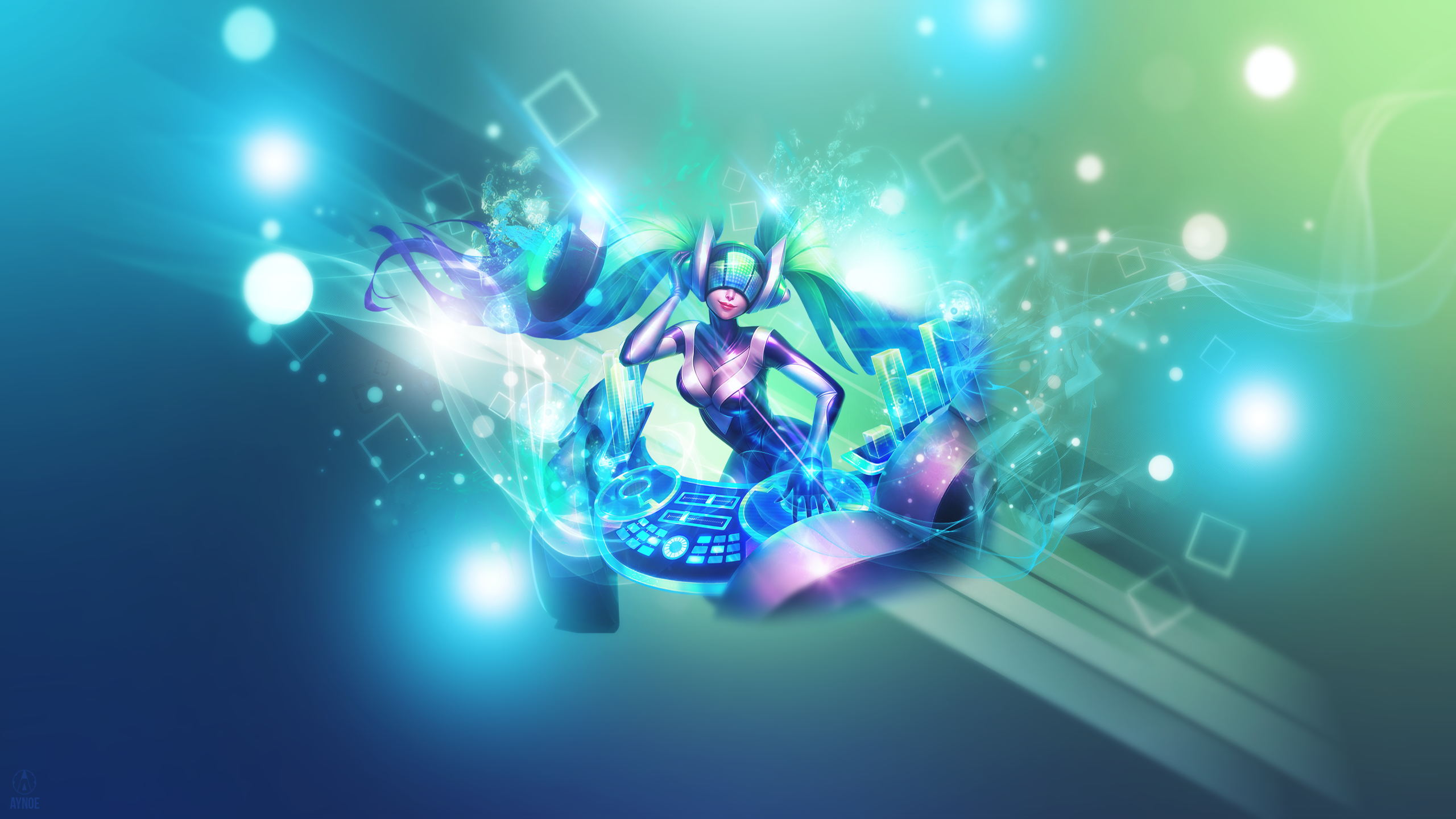 Dj Sona Kinetic ~ League of legends - Wallpaper by Aynoe on DeviantArt Dj Sona Kinetic ~ League of legends - Wallpaper by Aynoe on DeviantArt