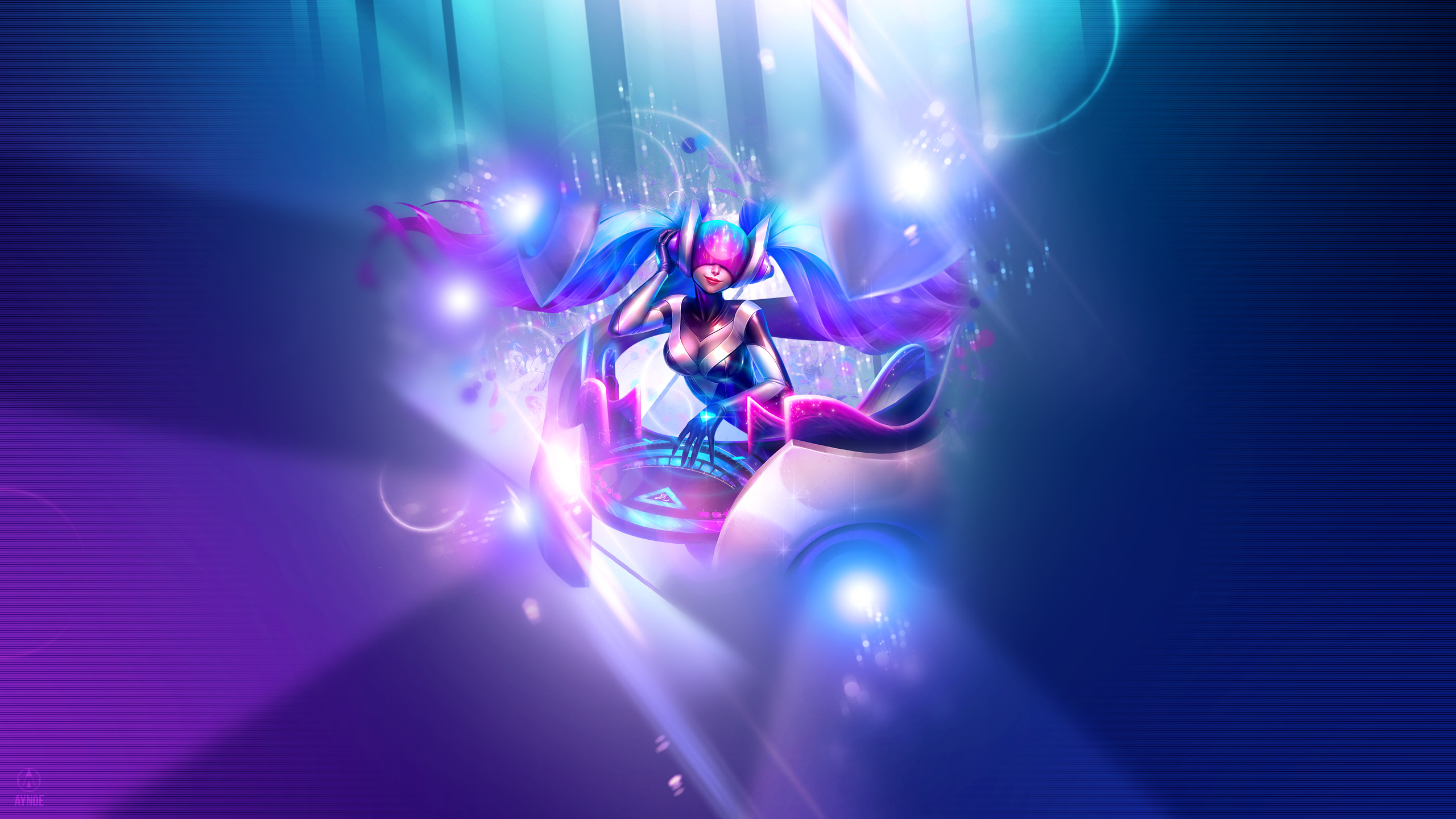 Dj Sona Ethereal ~ League of legends - Wallpaper by Aynoe on DeviantArt Dj Sona Ethereal ~ League of legends - Wallpaper by Aynoe on DeviantArt