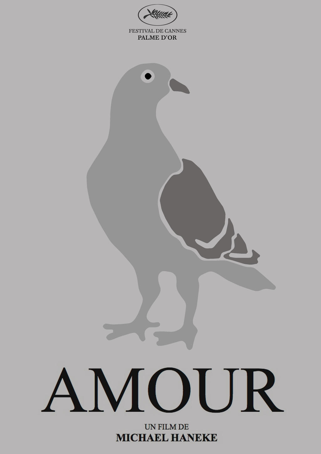 Amour (Love) - Poster Minimaliste