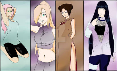 Ino, Hinata, Sakura, Ten-ten