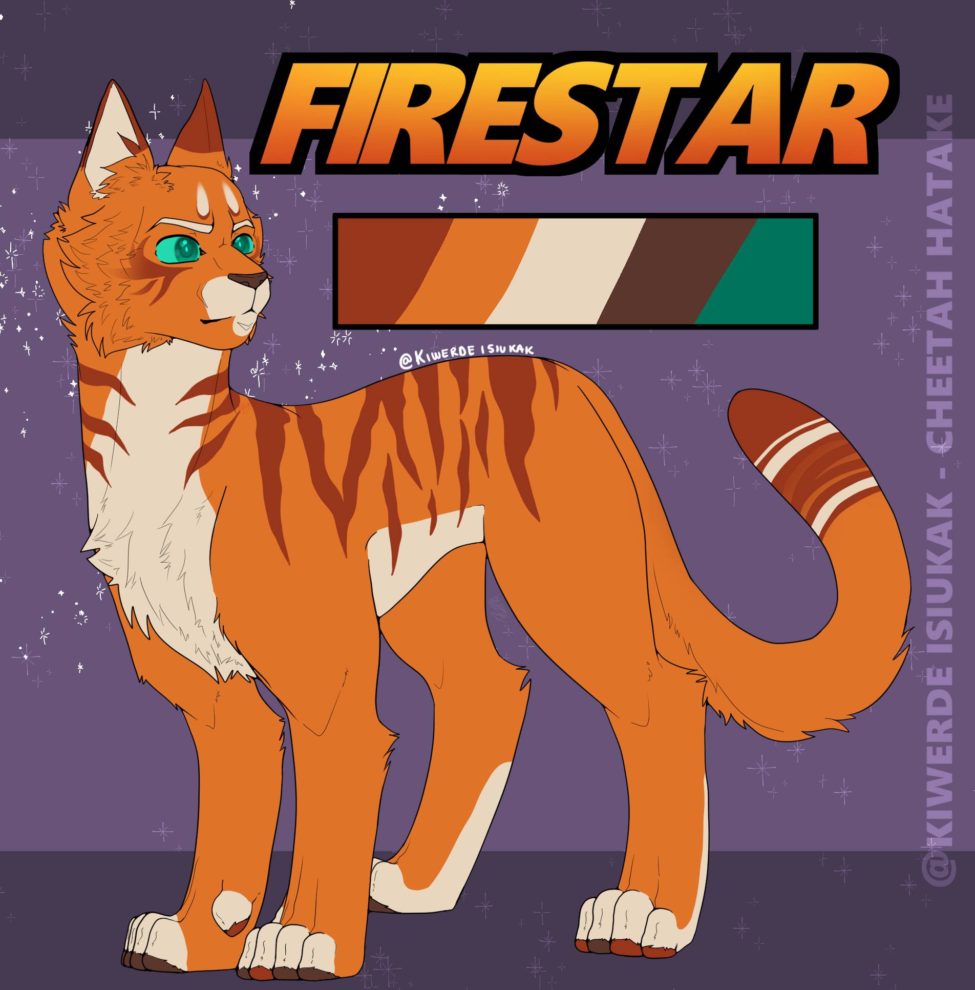 Some Fireheart/Firestar art! Made a YCH template that I based off of  Warriors, and decided to make my own sample version featuring one of my  favorite characters. : r/WarriorCats