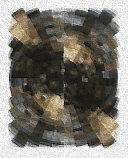 Pixel-Swirled Rug