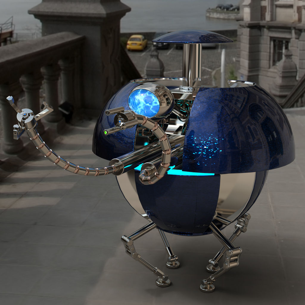 Ball robot by Willbear on DeviantArt