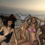 At the beach