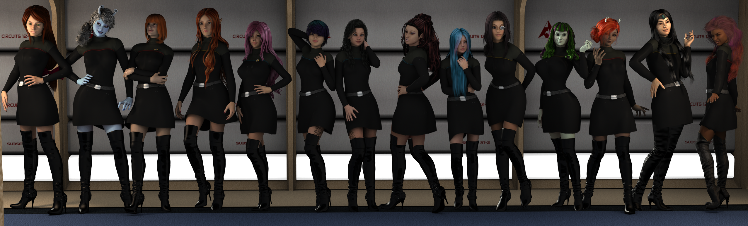 New hair and Uniforms