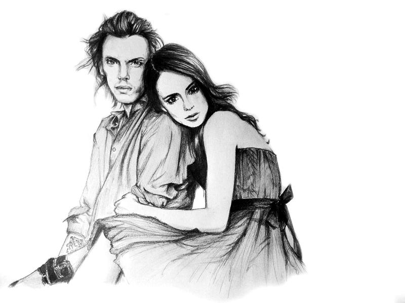 Lily Collins and Jamie Campbell Bower