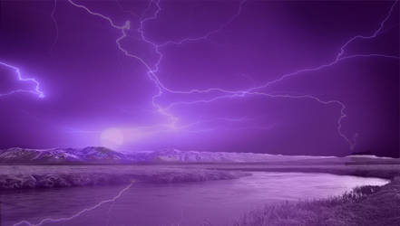 Violet Lightning River