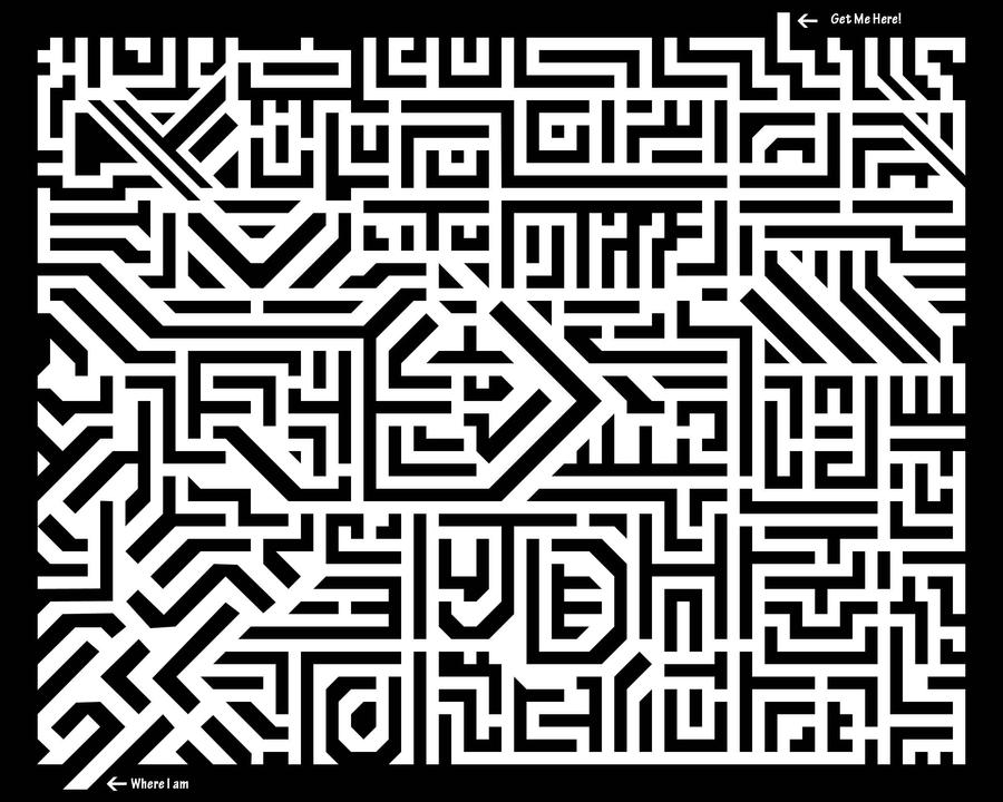 Simple Maze Deviantart The Maze by ChiChiRodriguez on DeviantArt