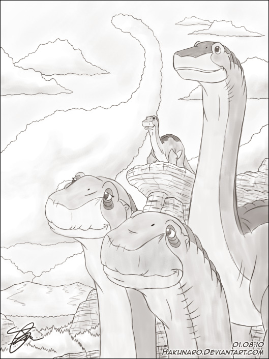 One Longneck Family - Sketch