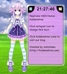 Rainmeter - Neptunia HDN Notes - hiddenskins