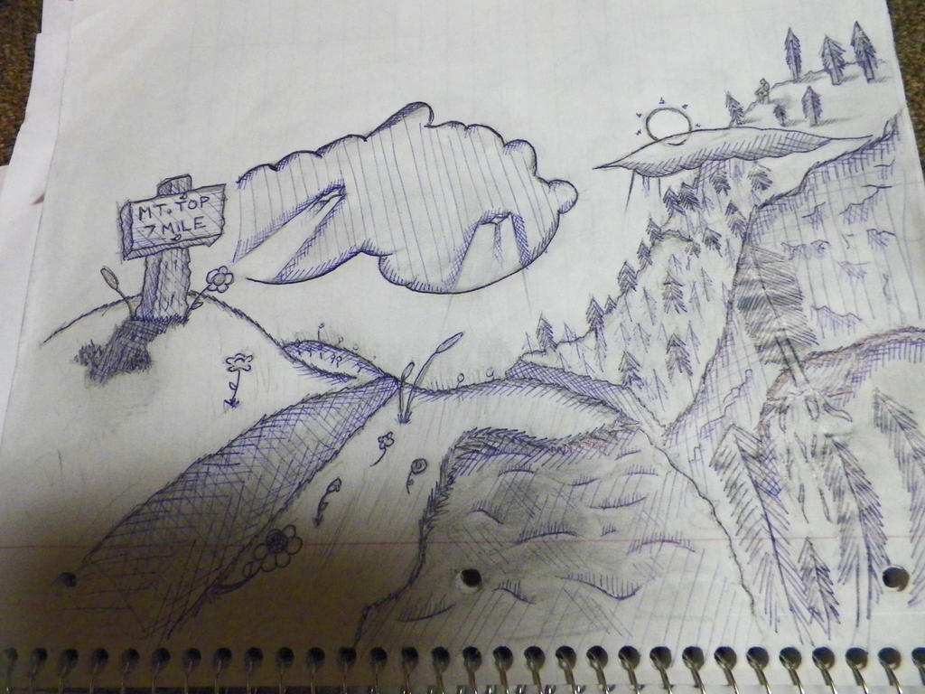 Sketches - Over Every Mountain - Inked