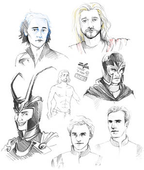 Marvel doodles