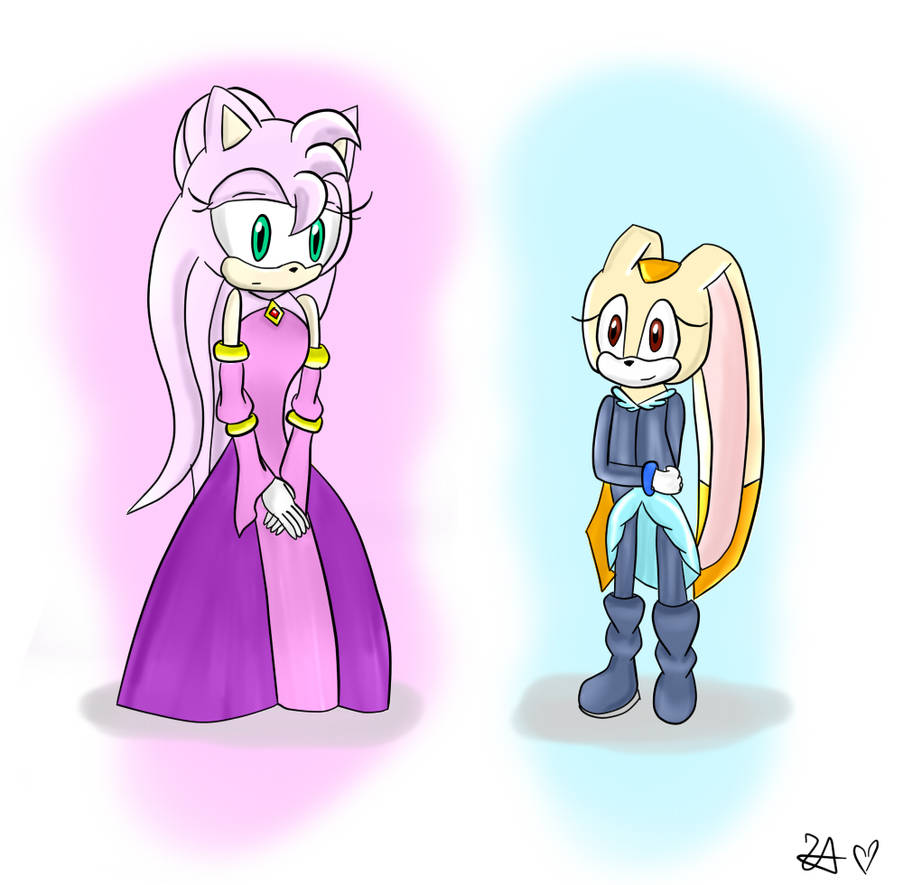 Princesa Amelia Rose y Cream the rabbit by Hiki-Okami on DeviantArt